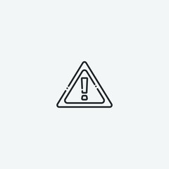 Alert vector icon illustration sign