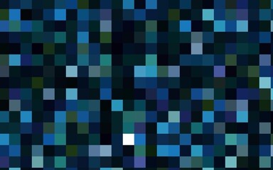 Dark BLUE vector polygonal design pattern. Consist of gradient rectangles in origami style.