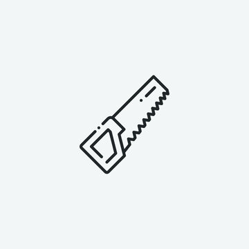 Bade_saw vector icon illustration sign