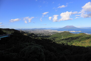 鹿児島市の街並み