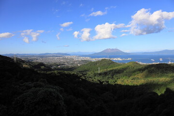 鹿児島市の街並み