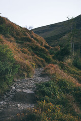 Obraz premium mountain trail. Part of the walking tourist route