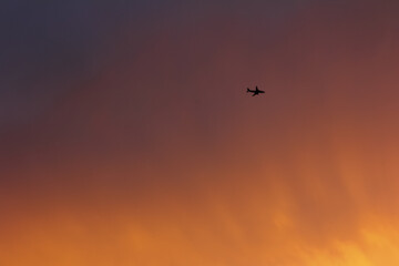 sunset in the sky