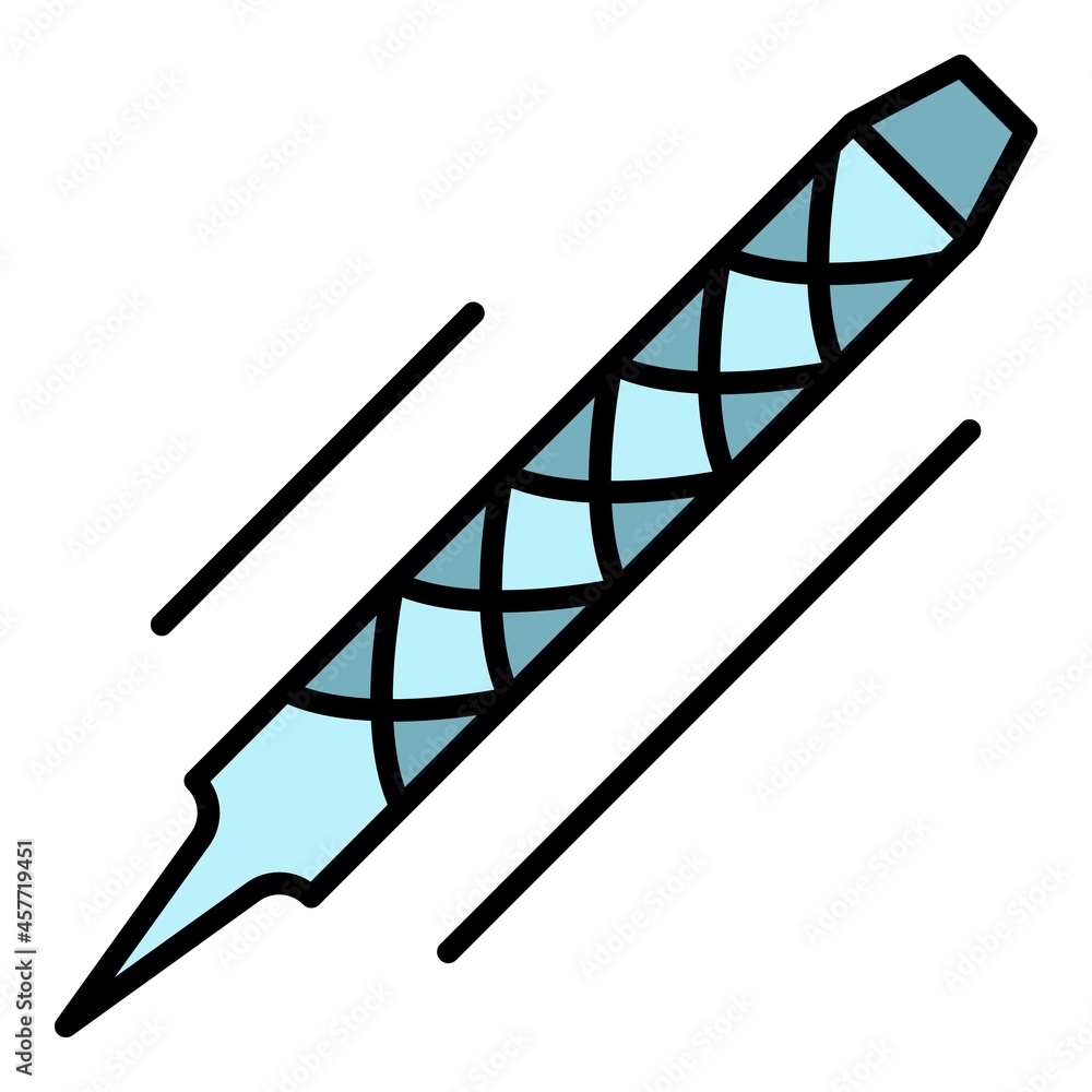 Poster rasps icon. outline rasps vector icon color flat isolated