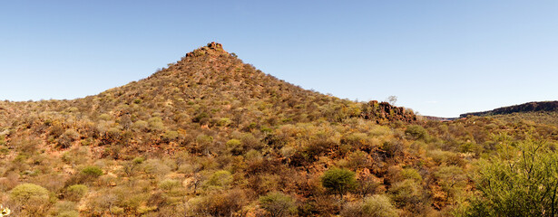 Waterberg Plateau National Park landscapes in Namibia.
