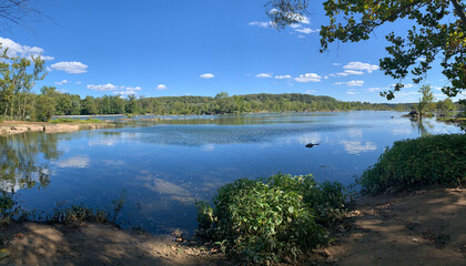 Obraz premium Panorama of the river