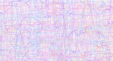 Fototapeta na wymiar Colorful chaotic lines background. Hand drawn lines. Tangled chaotic pattern. Vector illustration.