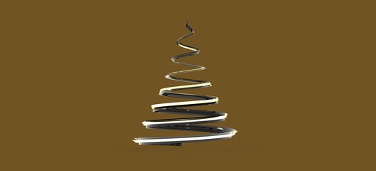 minimalismus weihnachten weihnachtsbaum modern illustration 3d