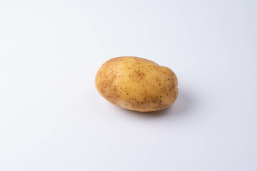 Fototapeta premium potatoes on a white background