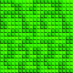 Green geometric background. Mosaic tiles. Vector illustration.