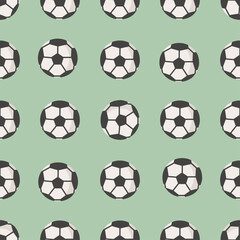 Drawing of a football on a green background