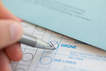 Stimmzettel Bundestagswahl