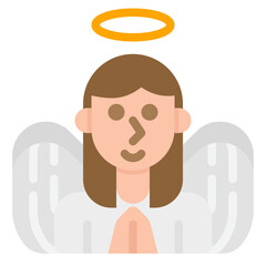angel flat icon