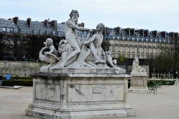 Day view of the Jardin des Tuileries garden, Paris