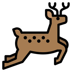 deer line icon