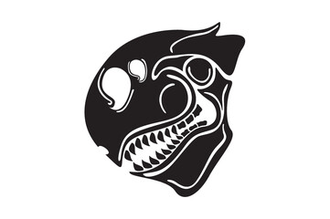 cool dragon head tattoo tribal