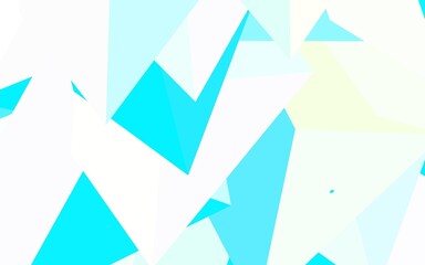 Light Blue, Yellow vector pattern with polygonal style.