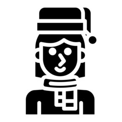 xmas glyph icon