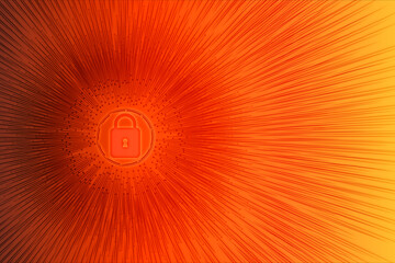 Cyber security data privacy concept 