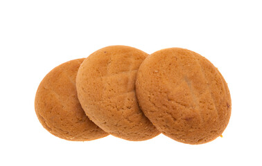 cookies with chocolate cream isolated