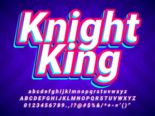 Knight King Clean and Shiny Text Effect