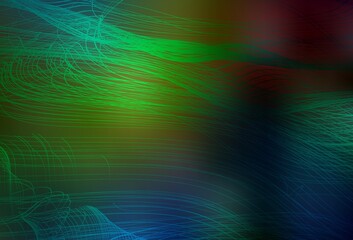 Dark Multicolor vector colorful blur background.
