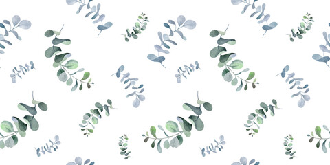 watercolor card composition of delicate flowers and plants