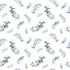 watercolor card composition of delicate flowers and plants