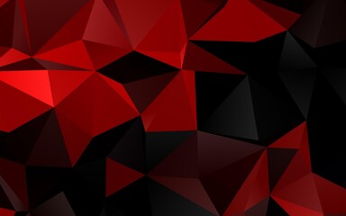 Obraz premium Light Red vector triangle mosaic template.
