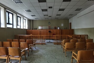 court hall room justice chairs judgement background