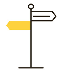 yellow arrow signal