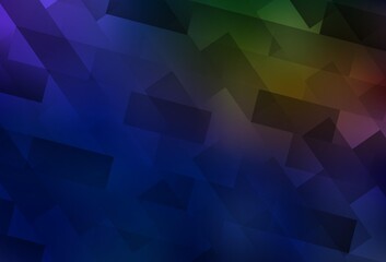 Obraz premium Dark Blue, Yellow vector template with rhombus.