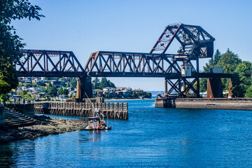 Fototapeta premium Ballard Locks Bridge 12
