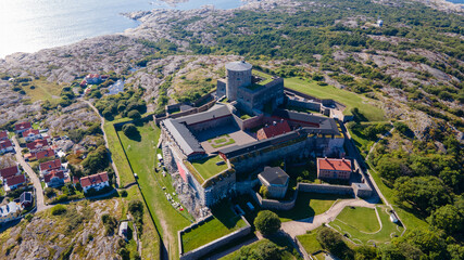 Fototapeta na wymiar Castle Carlsten Sweden - Drone Perspective Architecture Photography 