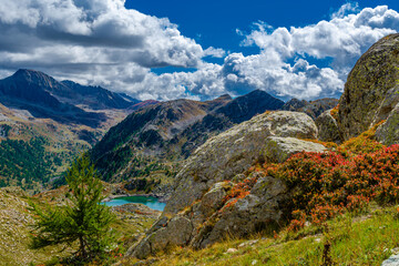 L'autunno ai laghi del santuario di Sant'Anna di Vinadio (Cuneo)