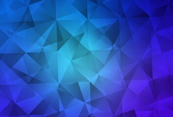 Light Pink, Blue vector polygon abstract backdrop.