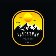 Outdoor Adventure Logo Design Graphic