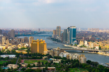 Fototapeta premium View of Cairo and the Nile
