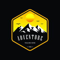 Outdoor Adventure Logo Design Vector