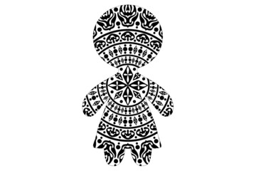 gingerbread With mandala Pattern