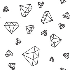 Diamond simple seamless pattern background. Vector Illustration