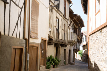 Fototapeta na wymiar Street Scene in Sequeros, Salamanca