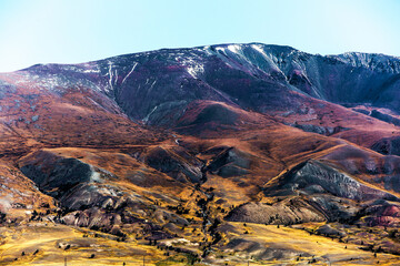 Mountain landscape. Chagan-Uzun, Kosh-Agachsky district of the Altai Republic, Russia