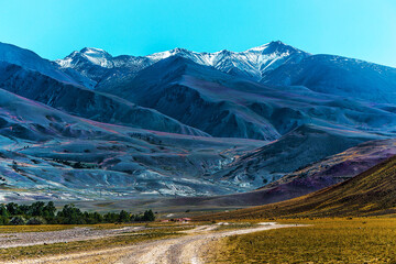 Mountain landscape. Chagan-Uzun, Kosh-Agachsky district of the Altai Republic, Russia