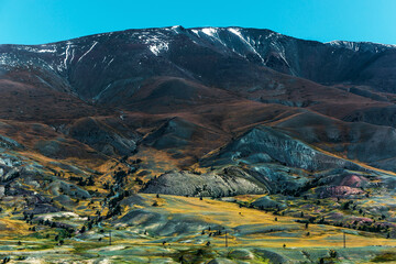 Mountain landscape. Chagan-Uzun, Kosh-Agachsky district of the Altai Republic, Russia
