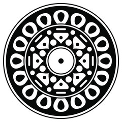 Vector Mandala for coloring book
