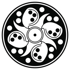 Vector Mandala for coloring book