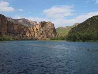 lake in the mountains of peninsula