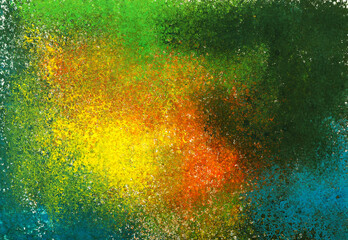 Green yellow blue orange multicolored abstract texture background