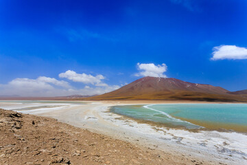 The green Laguna Verde,Bolivia